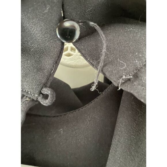 Luvalot size 4 black polyester romper with open back and collar - Picture 2 of 4